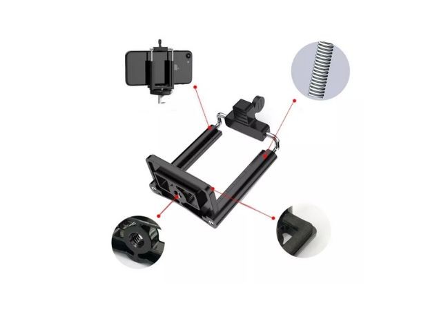 &+ ADAPTADOR PARA TRIPODE Y MONOPOD CELULARES CABEZAL HOLDER SOPORTE